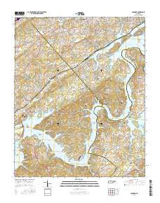 Concord Tennessee Current topographic map, 1:24000 scale, 7.5 X 7.5 Minute, Year 2016