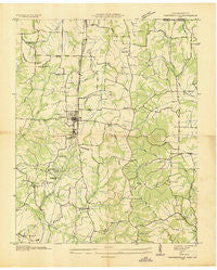 Conyersville Tennessee Historical topographic map, 1:24000 scale, 7.5 X 7.5 Minute, Year 1936