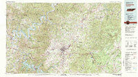 Cookeville Tennessee Historical topographic map, 1:100000 scale, 30 X 60 Minute, Year 1982