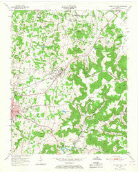 Cookeville East Tennessee Historical topographic map, 1:24000 scale, 7.5 X 7.5 Minute, Year 1953