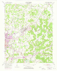 Cookeville East Tennessee Historical topographic map, 1:24000 scale, 7.5 X 7.5 Minute, Year 1953