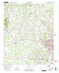 Cookeville West Tennessee Historical topographic map, 1:24000 scale, 7.5 X 7.5 Minute, Year 1953
