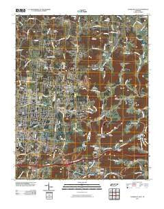 Cookeville East Tennessee Historical topographic map, 1:24000 scale, 7.5 X 7.5 Minute, Year 2010