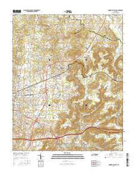 Cookeville East Tennessee Current topographic map, 1:24000 scale, 7.5 X 7.5 Minute, Year 2016