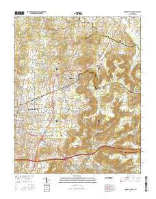 Cookeville East Tennessee Current topographic map, 1:24000 scale, 7.5 X 7.5 Minute, Year 2016
