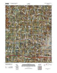 Cookeville West Tennessee Historical topographic map, 1:24000 scale, 7.5 X 7.5 Minute, Year 2010