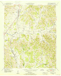 Cornersville Tennessee Historical topographic map, 1:24000 scale, 7.5 X 7.5 Minute, Year 1951