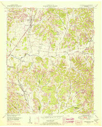 Cornersville Tennessee Historical topographic map, 1:24000 scale, 7.5 X 7.5 Minute, Year 1951