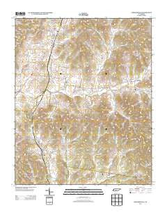 Cornersville Tennessee Historical topographic map, 1:24000 scale, 7.5 X 7.5 Minute, Year 2013