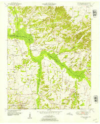 Cottage Grove Tennessee Historical topographic map, 1:24000 scale, 7.5 X 7.5 Minute, Year 1950