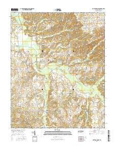 Cottage Grove Tennessee Current topographic map, 1:24000 scale, 7.5 X 7.5 Minute, Year 2016