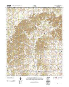 Cottontown Tennessee Historical topographic map, 1:24000 scale, 7.5 X 7.5 Minute, Year 2013