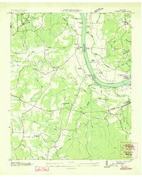 Counce Tennessee Historical topographic map, 1:24000 scale, 7.5 X 7.5 Minute, Year 1936