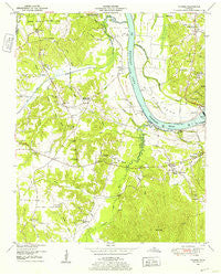 Counce Tennessee Historical topographic map, 1:24000 scale, 7.5 X 7.5 Minute, Year 1949