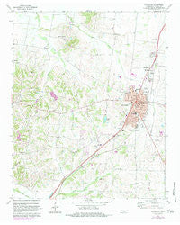 Covington Tennessee Historical topographic map, 1:24000 scale, 7.5 X 7.5 Minute, Year 1972