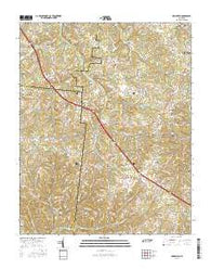 Craigfield Tennessee Current topographic map, 1:24000 scale, 7.5 X 7.5 Minute, Year 2016