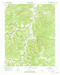 Crawford Tennessee Historical topographic map, 1:24000 scale, 7.5 X 7.5 Minute, Year 1954