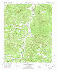 Crawford Tennessee Historical topographic map, 1:24000 scale, 7.5 X 7.5 Minute, Year 1954