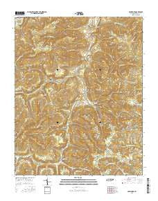 Crawford Tennessee Current topographic map, 1:24000 scale, 7.5 X 7.5 Minute, Year 2016