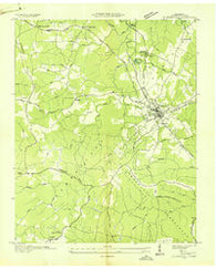 Crossville Tennessee Historical topographic map, 1:24000 scale, 7.5 X 7.5 Minute, Year 1936