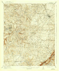 Crossville Tennessee Historical topographic map, 1:62500 scale, 15 X 15 Minute, Year 1912