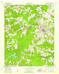 Crossville Tennessee Historical topographic map, 1:24000 scale, 7.5 X 7.5 Minute, Year 1956