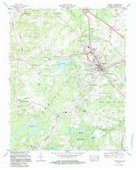 Crossville Tennessee Historical topographic map, 1:24000 scale, 7.5 X 7.5 Minute, Year 1982