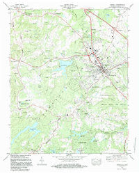 Crossville Tennessee Historical topographic map, 1:24000 scale, 7.5 X 7.5 Minute, Year 1982