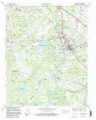 Crossville Tennessee Historical topographic map, 1:24000 scale, 7.5 X 7.5 Minute, Year 1982