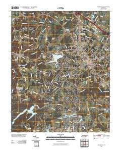 Crossville Tennessee Historical topographic map, 1:24000 scale, 7.5 X 7.5 Minute, Year 2010