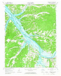 Cumberland City Tennessee Historical topographic map, 1:24000 scale, 7.5 X 7.5 Minute, Year 1965
