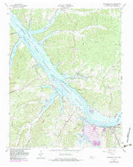 Cumberland City Tennessee Historical topographic map, 1:24000 scale, 7.5 X 7.5 Minute, Year 1965