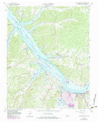 Cumberland City Tennessee Historical topographic map, 1:24000 scale, 7.5 X 7.5 Minute, Year 1965