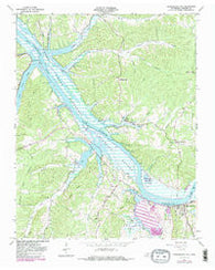 Cumberland City Tennessee Historical topographic map, 1:24000 scale, 7.5 X 7.5 Minute, Year 1965