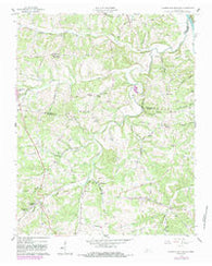Cumberland Furnace Tennessee Historical topographic map, 1:24000 scale, 7.5 X 7.5 Minute, Year 1958