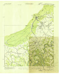 Cumberland Gap Kentucky Historical topographic map, 1:24000 scale, 7.5 X 7.5 Minute, Year 1935