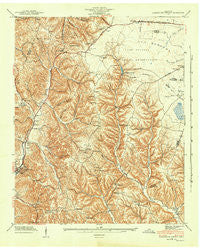 Cumberland Springs Tennessee Historical topographic map, 1:24000 scale, 7.5 X 7.5 Minute, Year 1941