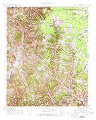 Cumberland Springs Tennessee Historical topographic map, 1:24000 scale, 7.5 X 7.5 Minute, Year 1941