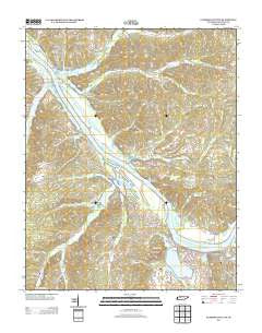 Cumberland City Tennessee Historical topographic map, 1:24000 scale, 7.5 X 7.5 Minute, Year 2013