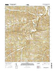 Cumberland Furnace Tennessee Current topographic map, 1:24000 scale, 7.5 X 7.5 Minute, Year 2016