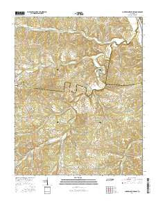 Cumberland Furnace Tennessee Current topographic map, 1:24000 scale, 7.5 X 7.5 Minute, Year 2016