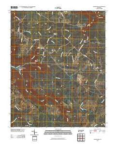 Curtistown Tennessee Historical topographic map, 1:24000 scale, 7.5 X 7.5 Minute, Year 2010