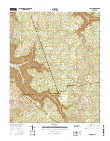 Curtistown Tennessee Current topographic map, 1:24000 scale, 7.5 X 7.5 Minute, Year 2016