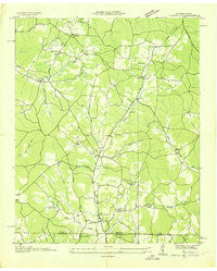 Cypress Inn Tennessee Historical topographic map, 1:24000 scale, 7.5 X 7.5 Minute, Year 1936