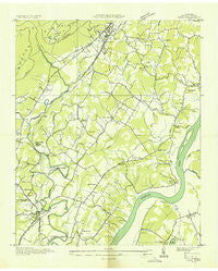 Daisy Tennessee Historical topographic map, 1:24000 scale, 7.5 X 7.5 Minute, Year 1935