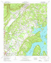 Daisy Tennessee Historical topographic map, 1:24000 scale, 7.5 X 7.5 Minute, Year 1976