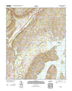 Daisy Tennessee Historical topographic map, 1:24000 scale, 7.5 X 7.5 Minute, Year 2013