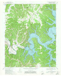 Dale Hollow Dam Tennessee Historical topographic map, 1:24000 scale, 7.5 X 7.5 Minute, Year 1968