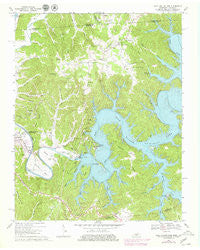 Dale Hollow Dam Tennessee Historical topographic map, 1:24000 scale, 7.5 X 7.5 Minute, Year 1968