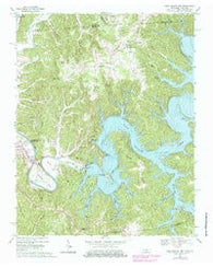 Dale Hollow Dam Tennessee Historical topographic map, 1:24000 scale, 7.5 X 7.5 Minute, Year 1968